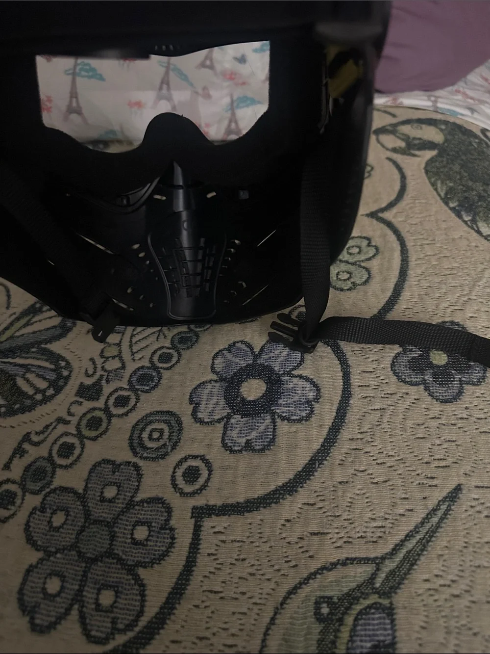 JT paintball Black Full-Face Protective Mask - Black